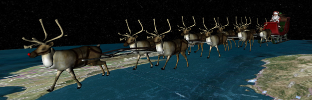 Tracking Santa’s Flight Around the World!